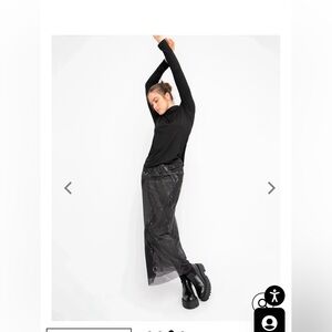 OZAI N KU brush stroke pencil skirt